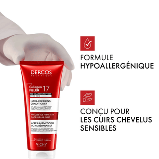 Vichy Dercos Après-Shampooing Ultra-Réparateur Collagen 17 Filler 200ml