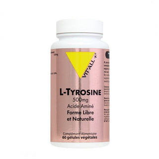 Vitall+ L - Tyrosine 500mg - 60 Gélules Végétales