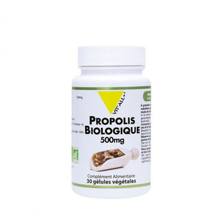 Vitall+ Propolis Biologique 500 mg - 30 Gélules Végétales