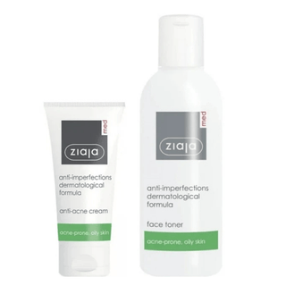 Ziaja Med Anti - acne Set: Crème et Toner Offerts